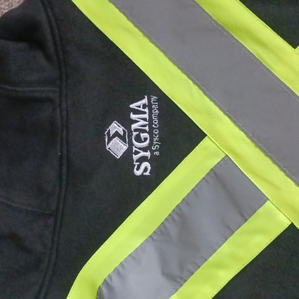 WearGuard Sygma High-Visibility Safty Work Hooded Pullover Sweatshirt Mens 2xl - Picture 3 of 6